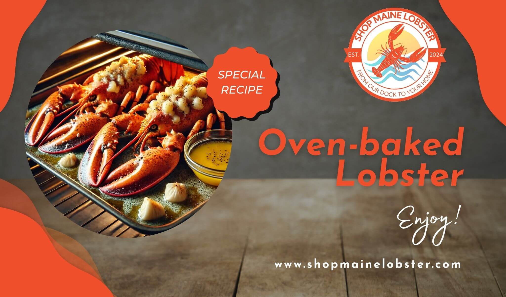 Lobster Meat Recipe for Oven-baked lobster by Shopmainelobster.com - get your lobster meat fresh home. Order online.